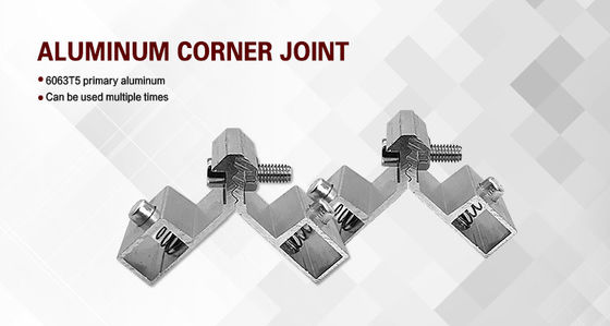 Die Cast 45 Degrees Straight Slice Aluminum Corner Connector